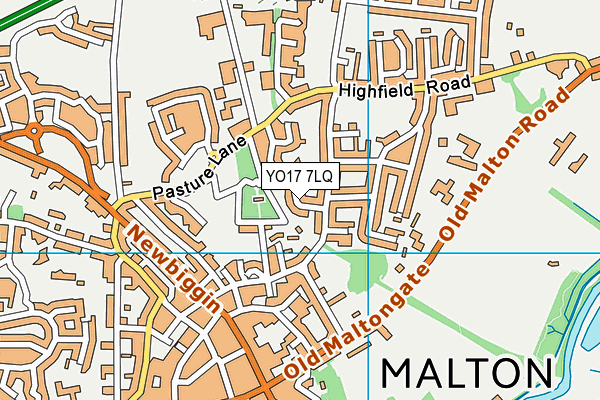 YO17 7LQ map - OS VectorMap District (Ordnance Survey) YO17 7LQ map - OS VectorMap District (Ordnance Survey)