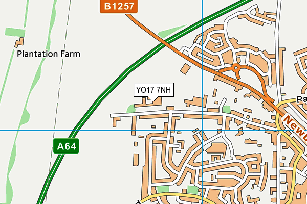 YO17 7NH map - OS VectorMap District (Ordnance Survey)
