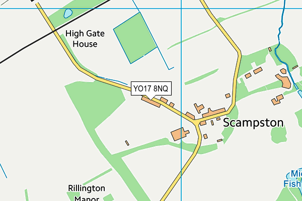 YO17 8NQ map - OS VectorMap District (Ordnance Survey)
