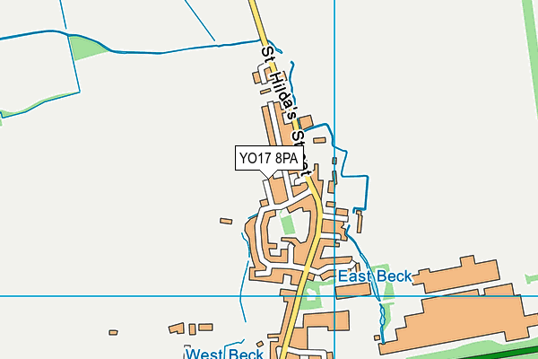 YO17 8PA map - OS VectorMap District (Ordnance Survey) YO17 8PA map - OS VectorMap District (Ordnance Survey)