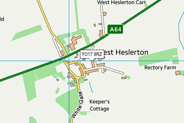 YO17 8RZ map - OS VectorMap District (Ordnance Survey)