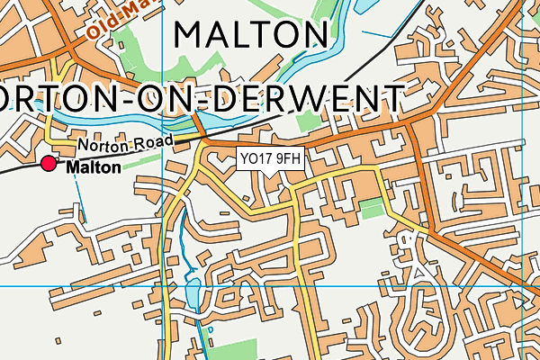 YO17 9FH map - OS VectorMap District (Ordnance Survey) YO17 9FH map - OS VectorMap District (Ordnance Survey)