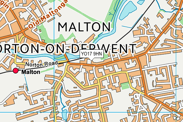 YO17 9HN map - OS VectorMap District (Ordnance Survey)