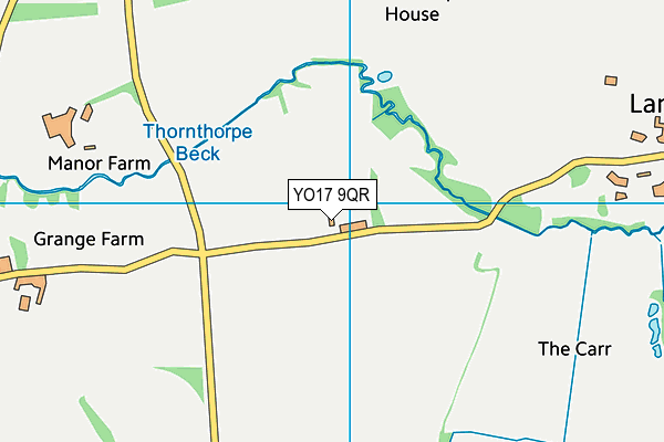 YO17 9QR map - OS VectorMap District (Ordnance Survey) YO17 9QR map - OS VectorMap District (Ordnance Survey)