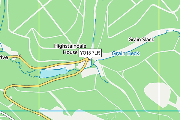 YO18 7LR map - OS VectorMap District (Ordnance Survey)