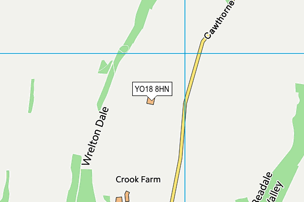 YO18 8HN map - OS VectorMap District (Ordnance Survey)