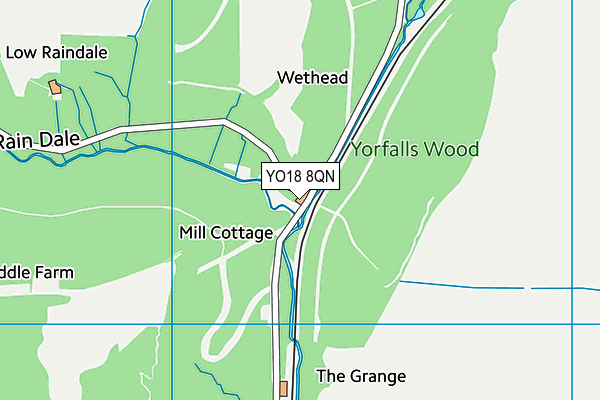 YO18 8QN map - OS VectorMap District (Ordnance Survey)