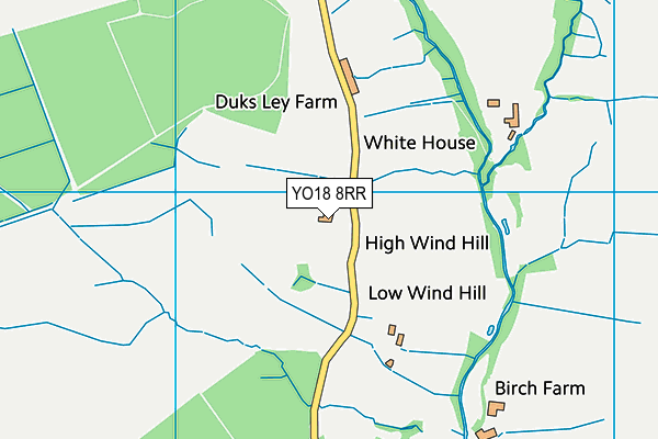 YO18 8RR map - OS VectorMap District (Ordnance Survey) YO18 8RR map - OS VectorMap District (Ordnance Survey)