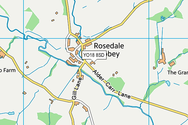 YO18 8SD map - OS VectorMap District (Ordnance Survey) YO18 8SD map - OS VectorMap District (Ordnance Survey)