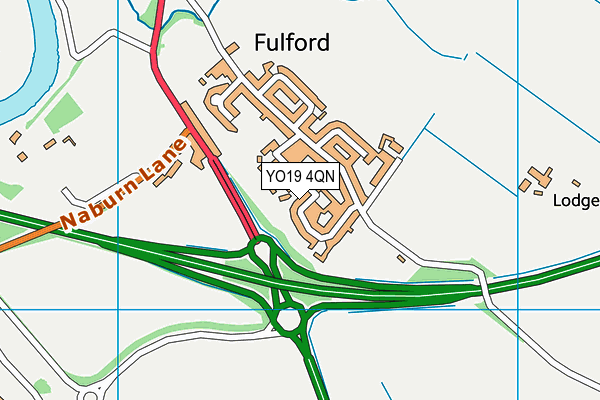YO19 4QN map - OS VectorMap District (Ordnance Survey)