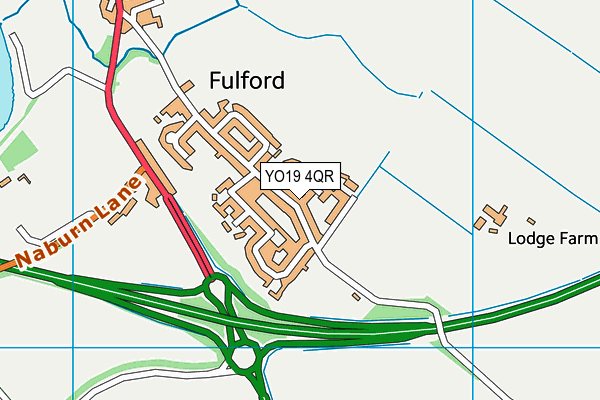 YO19 4QR map - OS VectorMap District (Ordnance Survey)