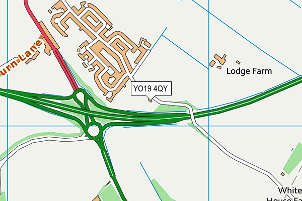 YO19 4QY map - OS VectorMap District (Ordnance Survey)