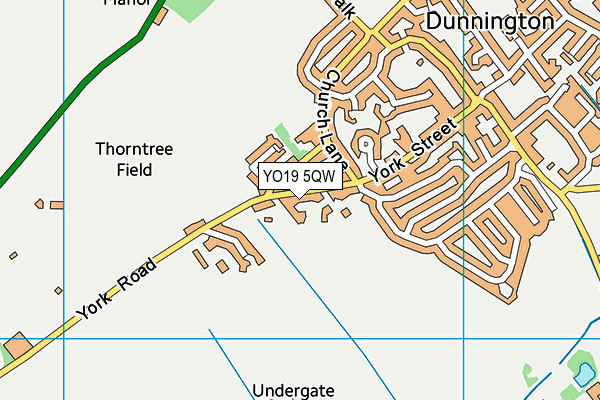 YO19 5QW map - OS VectorMap District (Ordnance Survey) YO19 5QW map - OS VectorMap District (Ordnance Survey)