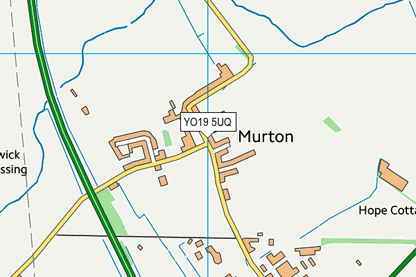 YO19 5UQ map - OS VectorMap District (Ordnance Survey)