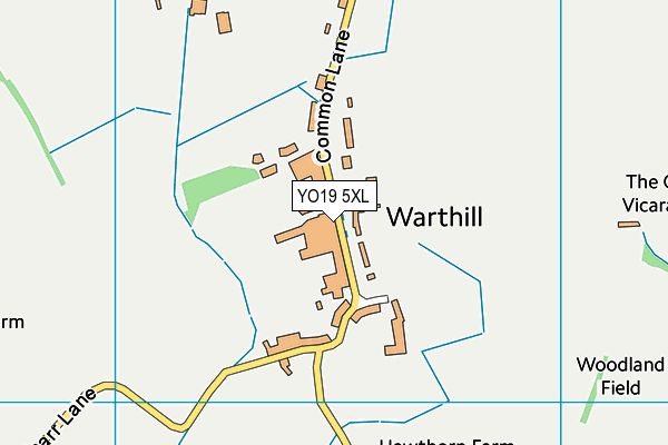 YO19 5XL map - OS VectorMap District (Ordnance Survey)