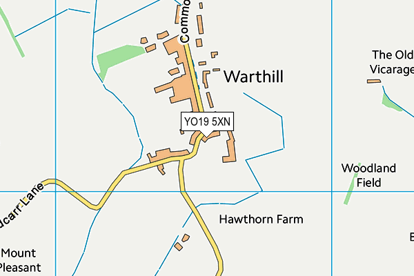 YO19 5XN map - OS VectorMap District (Ordnance Survey)