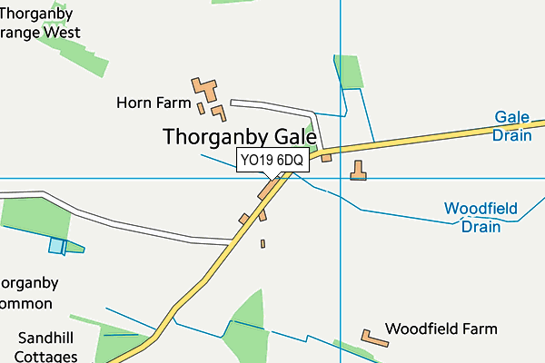 YO19 6DQ map - OS VectorMap District (Ordnance Survey)