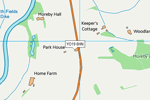 YO19 6HN map - OS VectorMap District (Ordnance Survey)