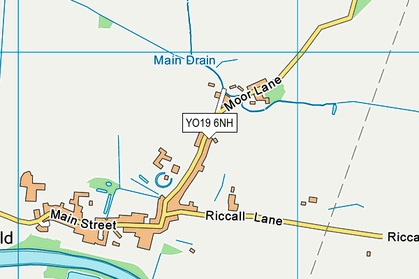 YO19 6NH map - OS VectorMap District (Ordnance Survey) YO19 6NH map - OS VectorMap District (Ordnance Survey)