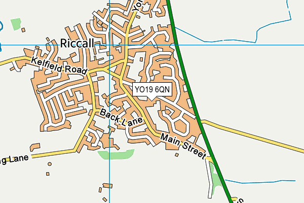 YO19 6QN map - OS VectorMap District (Ordnance Survey)