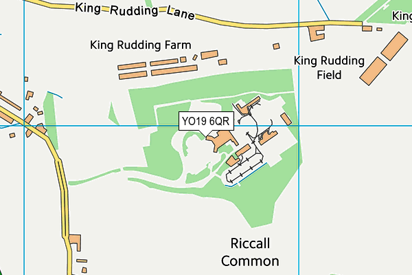 YO19 6QR map - OS VectorMap District (Ordnance Survey)