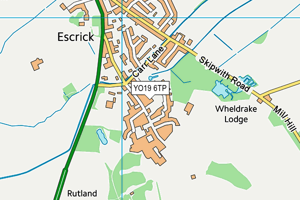 YO19 6TP map - OS VectorMap District (Ordnance Survey) YO19 6TP map - OS VectorMap District (Ordnance Survey)
