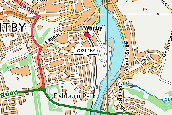 YO21 1BY map - OS VectorMap District (Ordnance Survey)