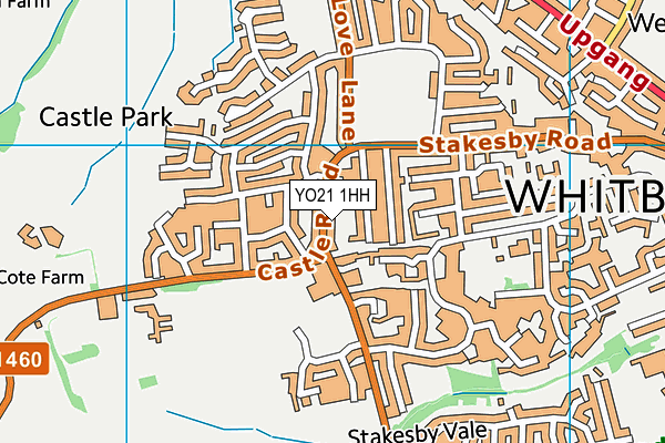 YO21 1HH map - OS VectorMap District (Ordnance Survey) YO21 1HH map - OS VectorMap District (Ordnance Survey)