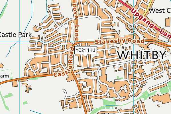 YO21 1HU map - OS VectorMap District (Ordnance Survey)