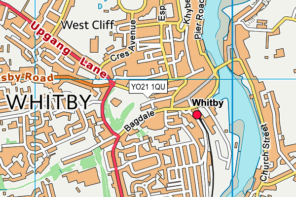 YO21 1QU map - OS VectorMap District (Ordnance Survey) YO21 1QU map - OS VectorMap District (Ordnance Survey)