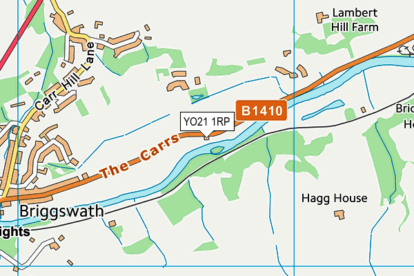 YO21 1RP map - OS VectorMap District (Ordnance Survey)