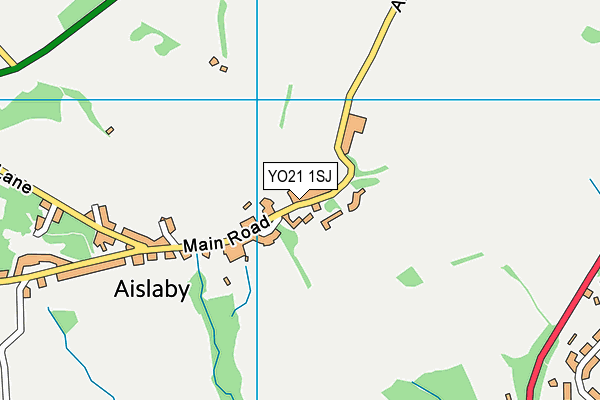 YO21 1SJ map - OS VectorMap District (Ordnance Survey)