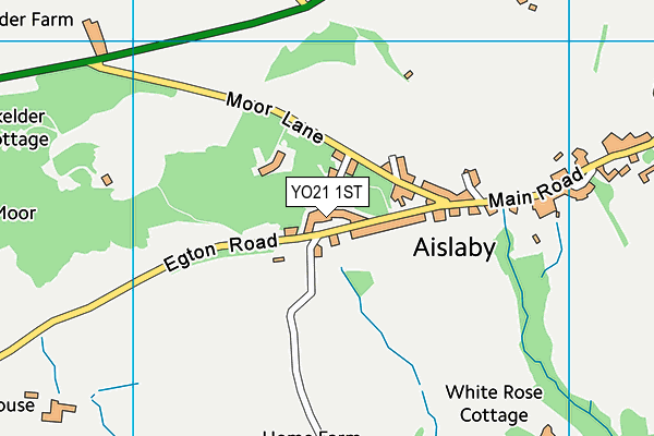 YO21 1ST map - OS VectorMap District (Ordnance Survey) YO21 1ST map - OS VectorMap District (Ordnance Survey)