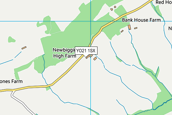 YO21 1SX map - OS VectorMap District (Ordnance Survey)