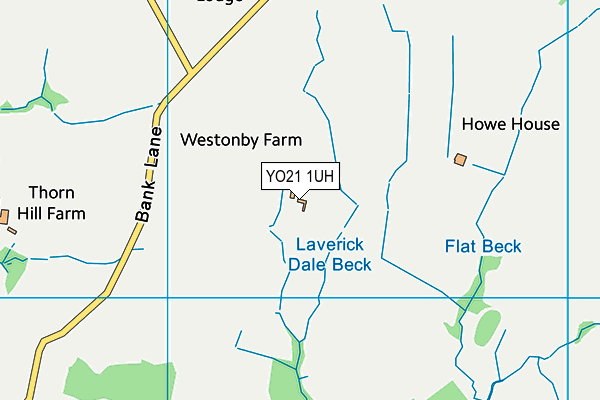 YO21 1UH map - OS VectorMap District (Ordnance Survey)