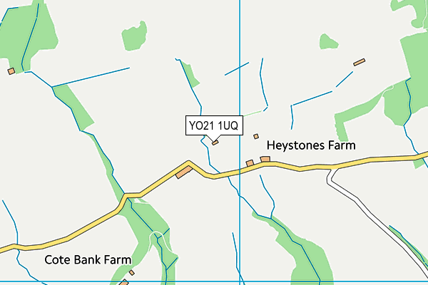YO21 1UQ map - OS VectorMap District (Ordnance Survey)