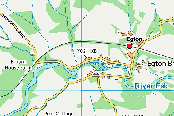 YO21 1XB map - OS VectorMap District (Ordnance Survey)