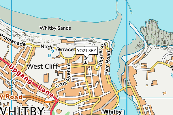YO21 3EZ map - OS VectorMap District (Ordnance Survey)