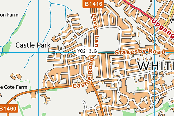 YO21 3LG map - OS VectorMap District (Ordnance Survey) YO21 3LG map - OS VectorMap District (Ordnance Survey)