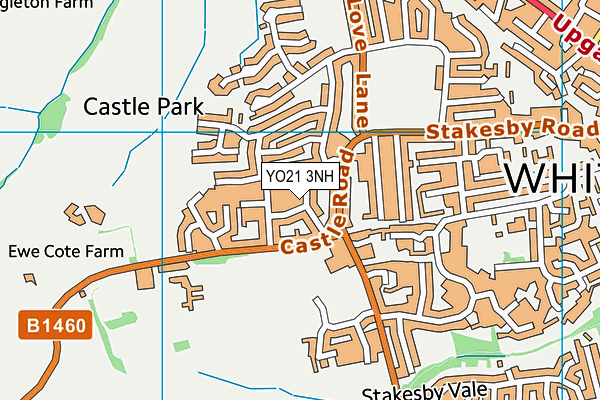 YO21 3NH map - OS VectorMap District (Ordnance Survey) YO21 3NH map - OS VectorMap District (Ordnance Survey)