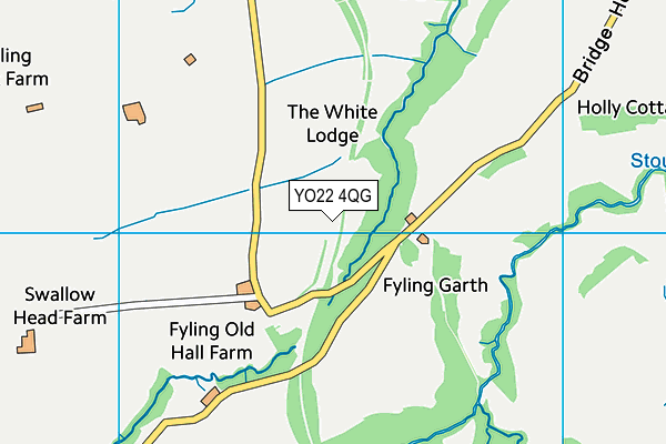 YO22 4QG map - OS VectorMap District (Ordnance Survey)