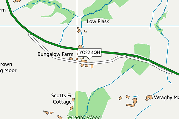YO22 4QH map - OS VectorMap District (Ordnance Survey)
