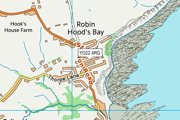 YO22 4RQ map - OS VectorMap District (Ordnance Survey) YO22 4RQ map - OS VectorMap District (Ordnance Survey)