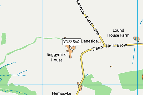 YO22 5AQ map - OS VectorMap District (Ordnance Survey)