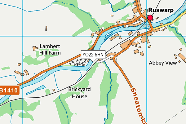YO22 5HN map - OS VectorMap District (Ordnance Survey) YO22 5HN map - OS VectorMap District (Ordnance Survey)
