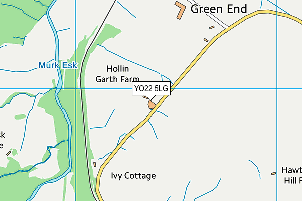 YO22 5LG map - OS VectorMap District (Ordnance Survey) YO22 5LG map - OS VectorMap District (Ordnance Survey)