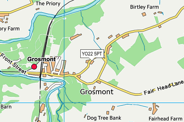 YO22 5PT map - OS VectorMap District (Ordnance Survey) YO22 5PT map - OS VectorMap District (Ordnance Survey)
