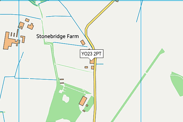 YO23 2PT map - OS VectorMap District (Ordnance Survey) YO23 2PT map - OS VectorMap District (Ordnance Survey)