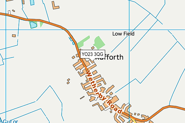 YO23 3QG map - OS VectorMap District (Ordnance Survey) YO23 3QG map - OS VectorMap District (Ordnance Survey)