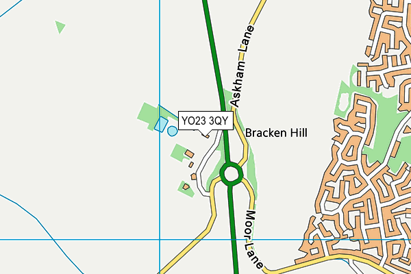 YO23 3QY map - OS VectorMap District (Ordnance Survey)